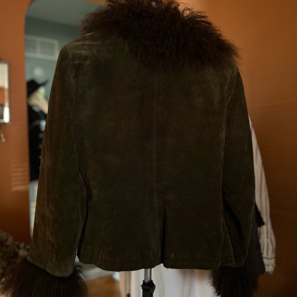 Vtng Ferrara afghan in dark green - Picture 3 of 4